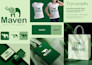 design a modern brand identity and brand style guide with a flat business logo