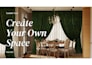 present animated interior and exterior design with clickable options