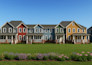 create townhouse 3d exterior rendering, attached house design