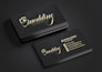 do modern minimalist luxury business card and logo design