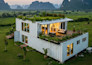 luxury 3d container home, office design, modular house,kiosk