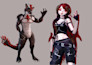 create custom furry or anime 3d vrchat avatar, vtuber model, unity VR character