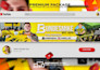 design luxury real estate and realtor youtube banner and logo