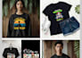 design cutom t shirt for amazon merch and etsy