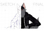 draw cute anime comic furry character, furry art or fursona
