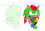draw an epic oc illustration for sonic fans