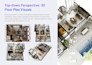 create interior or exterior rendering and 3d floor plan