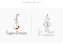 design a custom hand drawn, botanical, flower, feminine logo