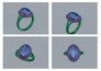 design realistic 3d diamond ring models for render or printing