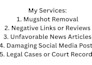do remove link takedown mugshots bbb google fb tiktok ig youtube under dmca page