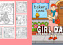 design adult coloring book and bold and easy coloring book for KDP