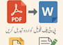 professional urdu typing PDF to word conversion  proofreading
