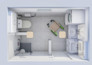 design your interior bathroom with realistic 3d render