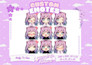create chibi  animated emotes and badges for stream vtubers