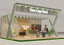 design 3d trade show booth, exhibition stall or stand, expo kiosk