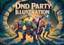 illustrate your dnd adventuring party in epic style