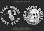 draw vintage retro logo illustration for merch