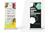 design a professional roll up banner and retractable stand