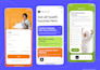 create creative UI designs for mobile applications in figma