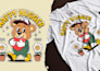 create a custom vintage mascot logo in retro cartoon style