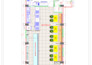 design a professional restaurant or cafe floor plan with kitchen layout