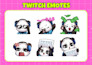 draw chibi twitch emotes, sub badges and vtuber emotes