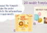 custom digital 1 birthday invitation card