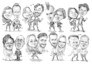 draw a pencil custom caricature from photo
