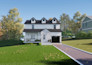 do exterior rendering, pool, porch by sketchup enscape
