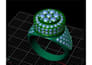 create 3d rhino ring design with castable resin prototype for 3d printing
