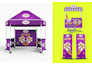 design canopy tent, table cover ,backdrop, standee and feather flag