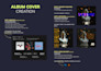 create a unique album cover design personnalisable