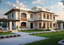 3d home exterior design 3d house front elevation realistic architectural render