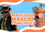 draw custom mascot cartoon character design for logo, t shirt design and poster