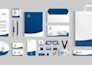 design business card, letterhead, brand kit and stationery items