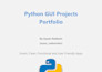 develop a custom python gui desktop app using tkinter with exe and apis