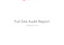 provide a benchmark website SEO audit report, analysis, and plan