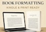 flawless manuscript formatting for print and ebooks