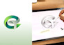 design a handcrafted 3d style logo with a premium finish