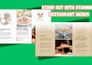 create an eye catching restaurant menu, flyer or brochure