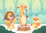 create children story book illustration, picture book