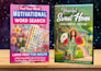 design a professional word search book cover for KDP