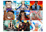 draw you in one piece anime poster style custom character illustration