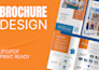 design modern flyer, bifold and trifold brochure