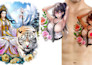 draw your color tattoo design with a real tattoo artist