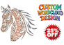 create stunning custom word cloud designs in unique shapes and colors