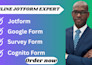 create jotform typeform google form online form with questionnaire