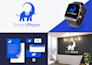 design superb custom logo design with brand identity, brand style guide