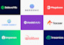 design modern timeless tech crypto and startup business logo