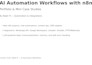 build ai powered business automation workflows using n8n